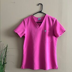Women's Pink V-Neck Blouse
